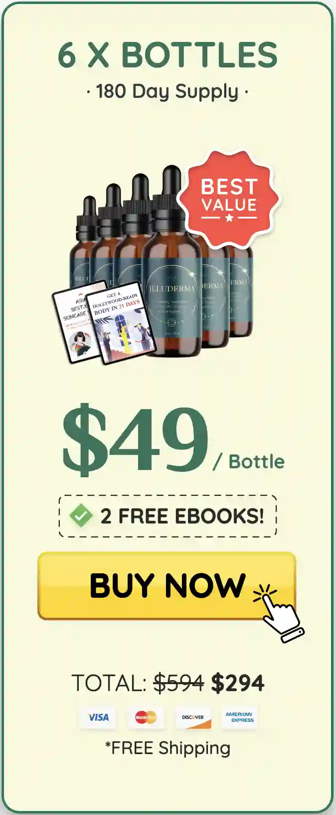 Illuderma- 6 Bottle